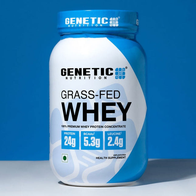 Grass - Fed Whey Raw | Raw Whey Protein Concentrate Powder - Genetic Nutrition