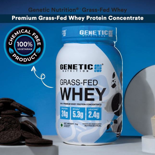 Grass - Fed Whey | Whey Protein Concentrate Powder - Genetic Nutrition